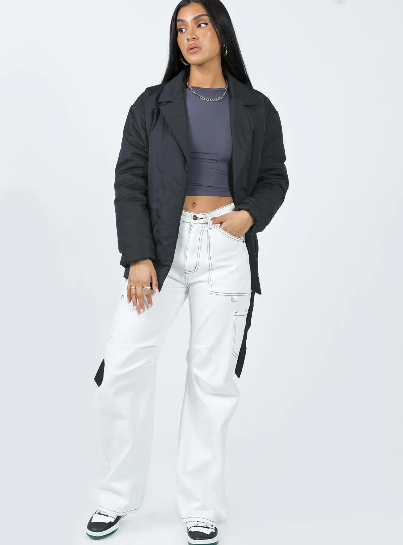 Princess Polly Ballantine Puffer Jacket Black Online