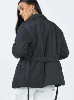 Princess Polly Ballantine Puffer Jacket Black Online