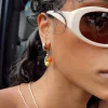 Princess Polly Balmoral Fruit Earrings  Gold Clearance