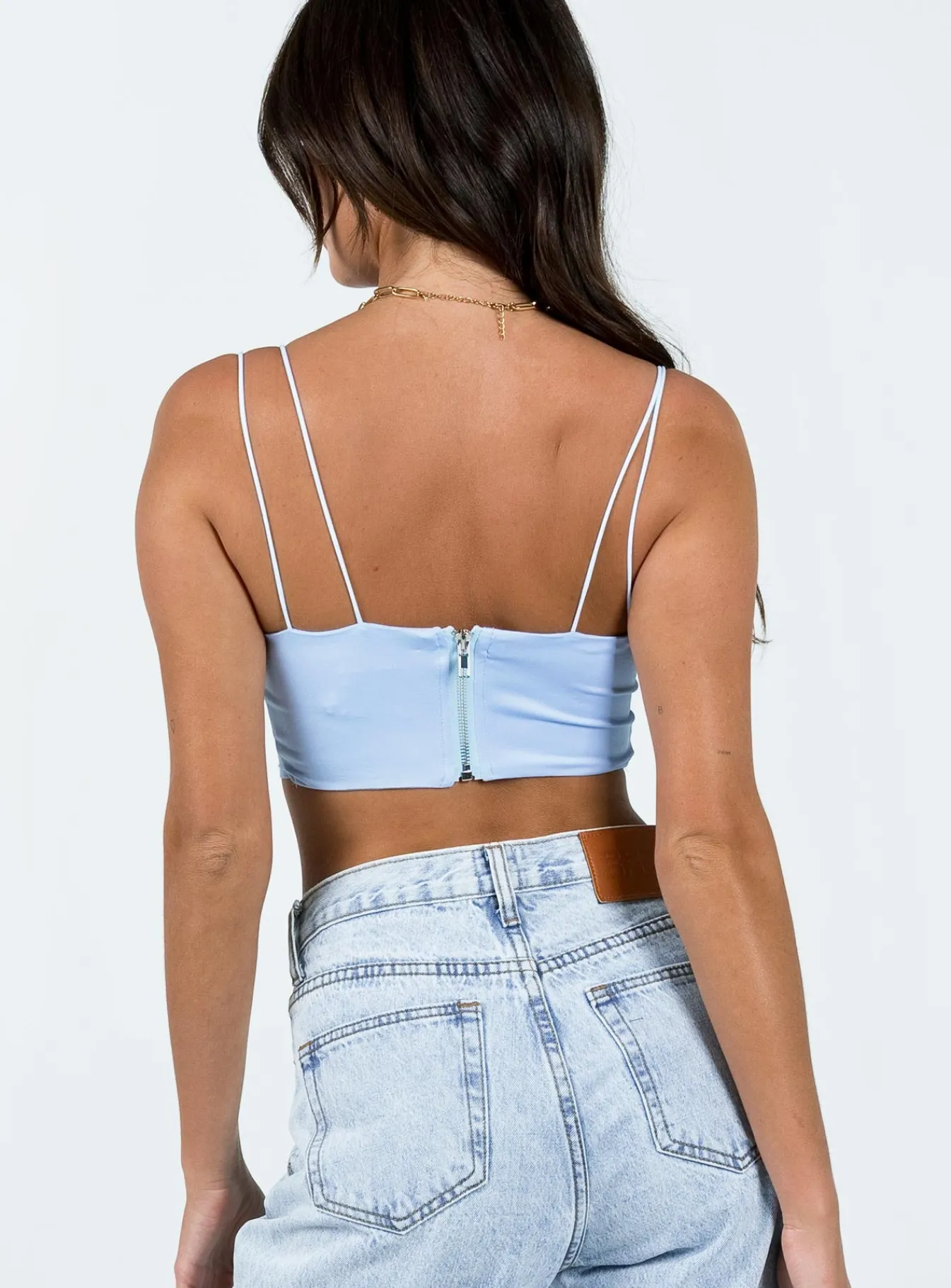 Princess Polly Bamba Top Blue Shop