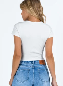 Princess Polly Barcham Bodysuit White Discount