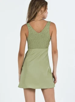 Princess Polly Bareena Mini Dress Sage Best Sale