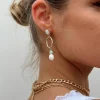 Princess Polly Barnett Pearl Earrings  Gold Best Sale