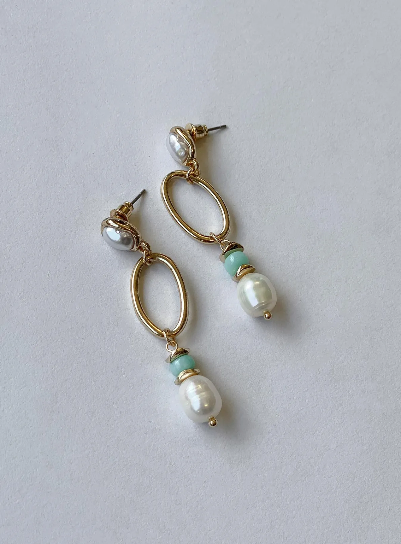 Princess Polly Barnett Pearl Earrings Gold Best Sale