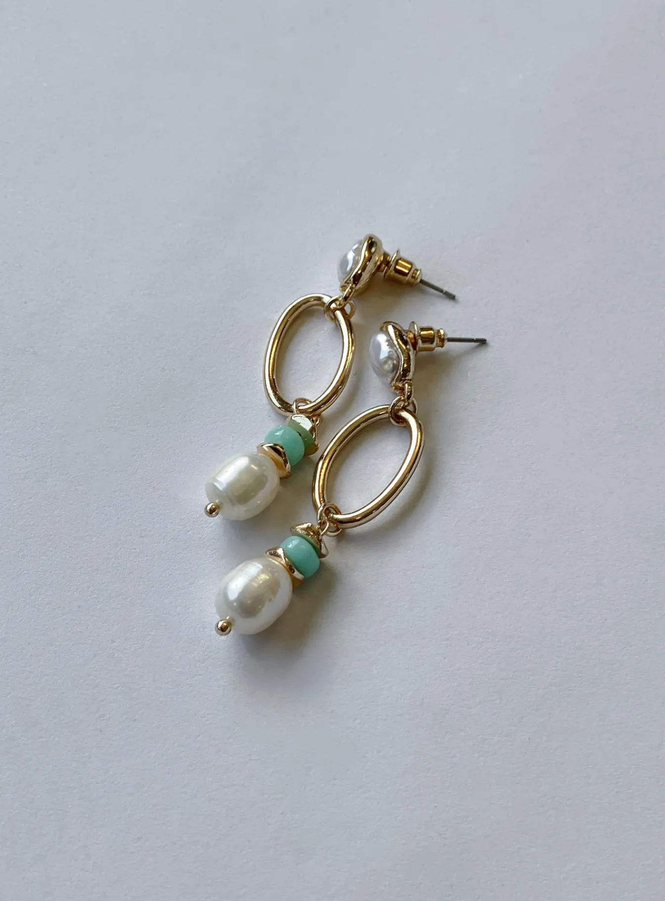 Princess Polly Barnett Pearl Earrings Gold Best Sale