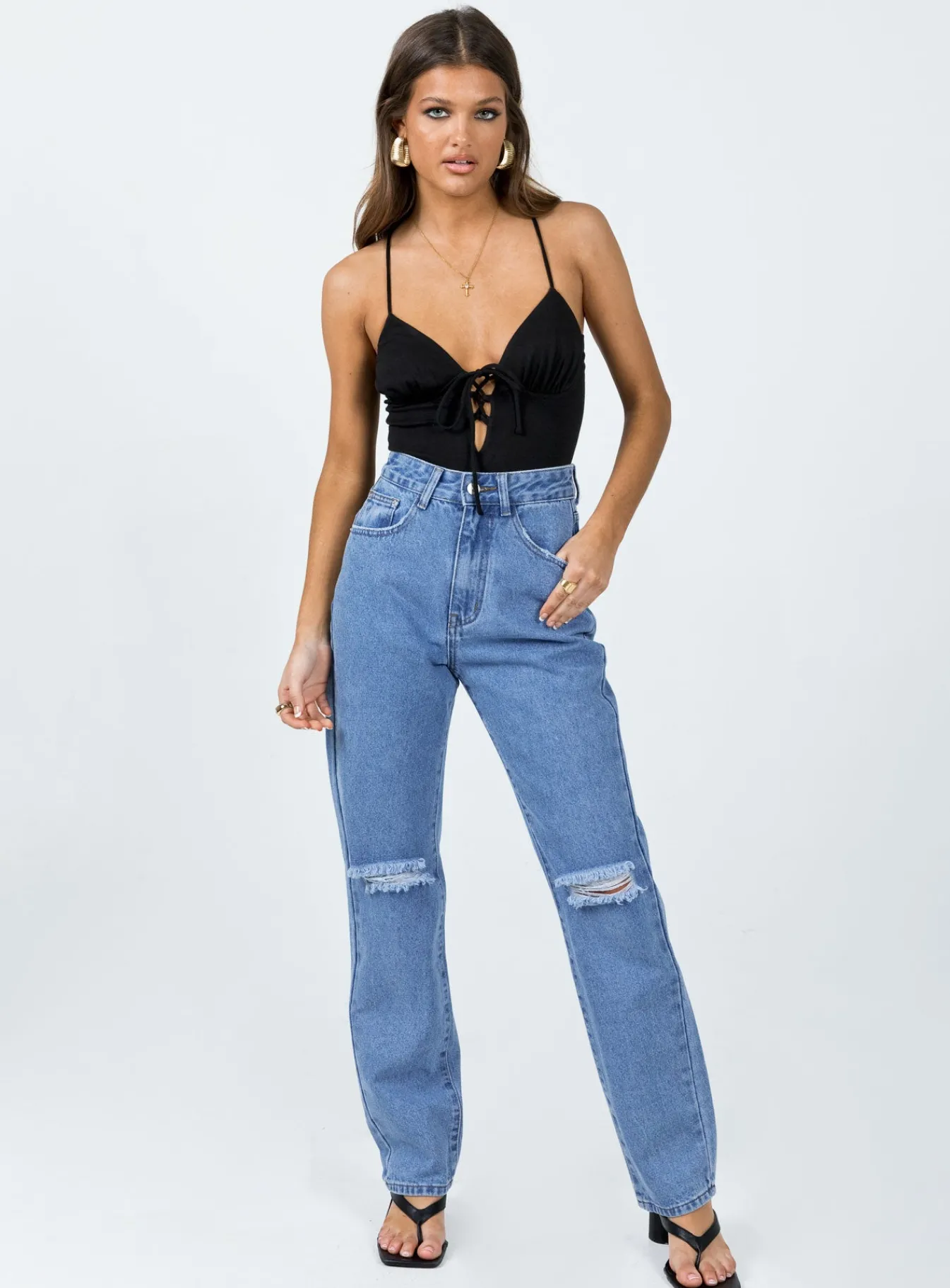 Princess Polly Barnum Bodysuit Black Hot