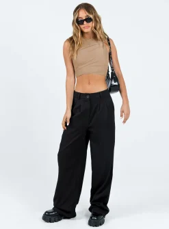Princess Polly Barrera Top  Beige Online