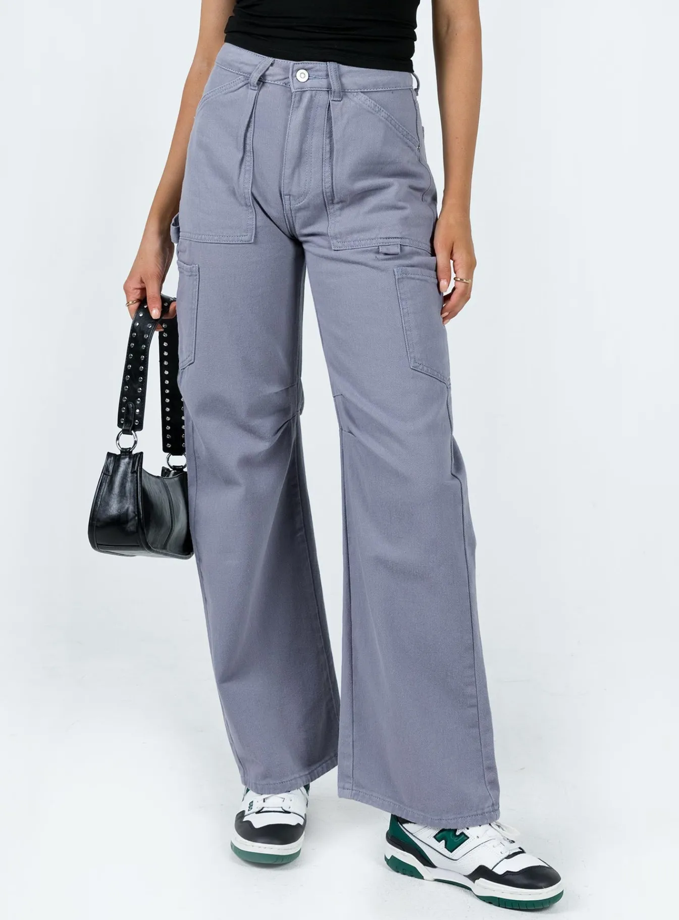 Princess Polly Bassett Cargo Jeans Grey Store