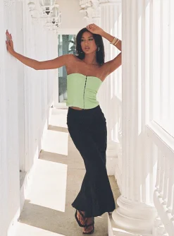 Princess Polly Bateson Strapless Corset Green New