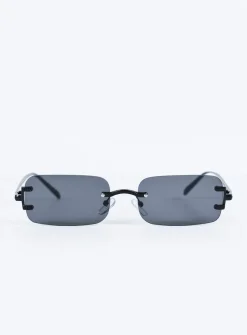 Princess Polly Baugh Sunglasses  Black Cheap