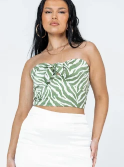 Princess Polly Bayles Top  Zebra New