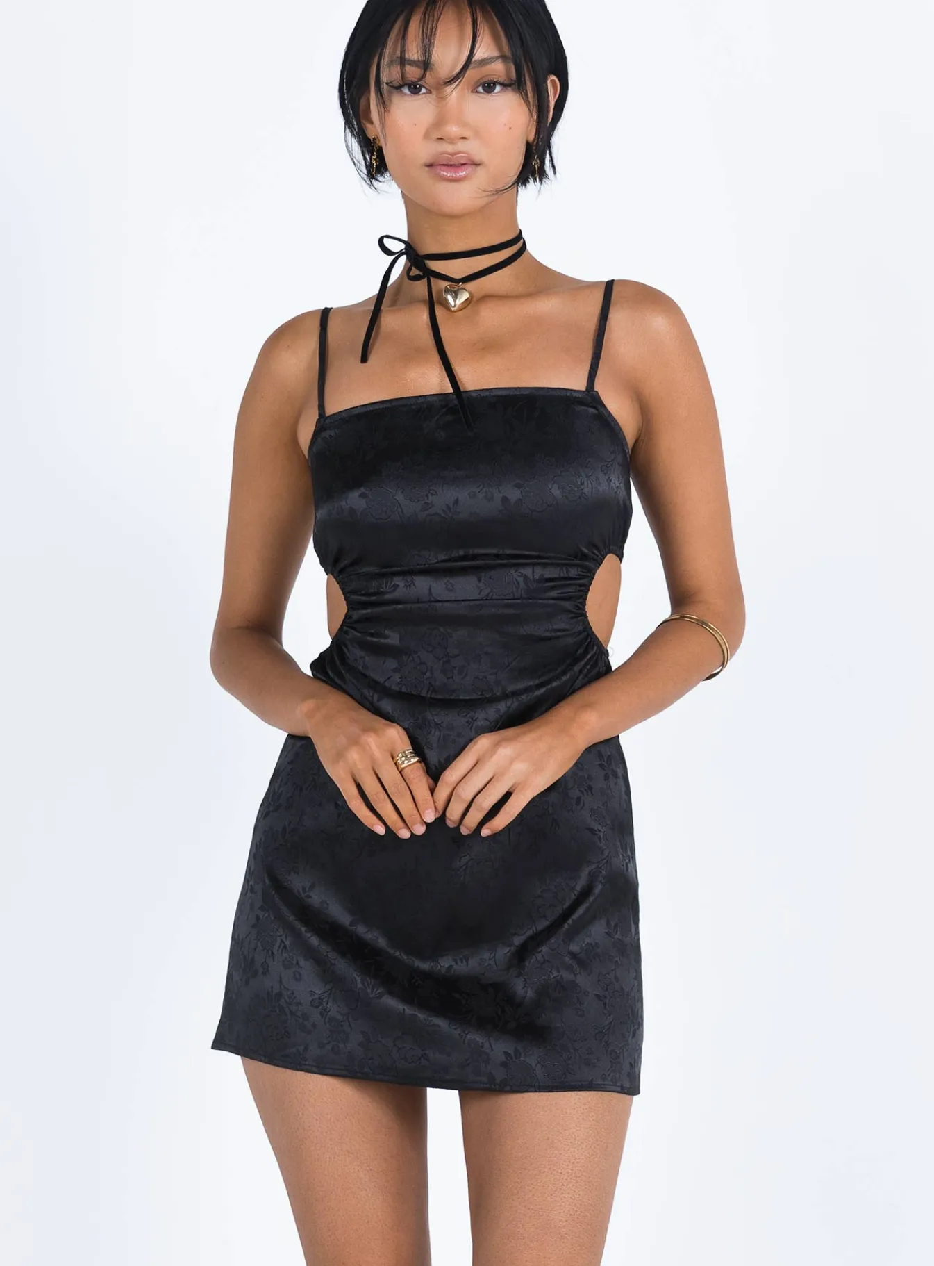 Princess Polly Baylie Mini Dress Black New