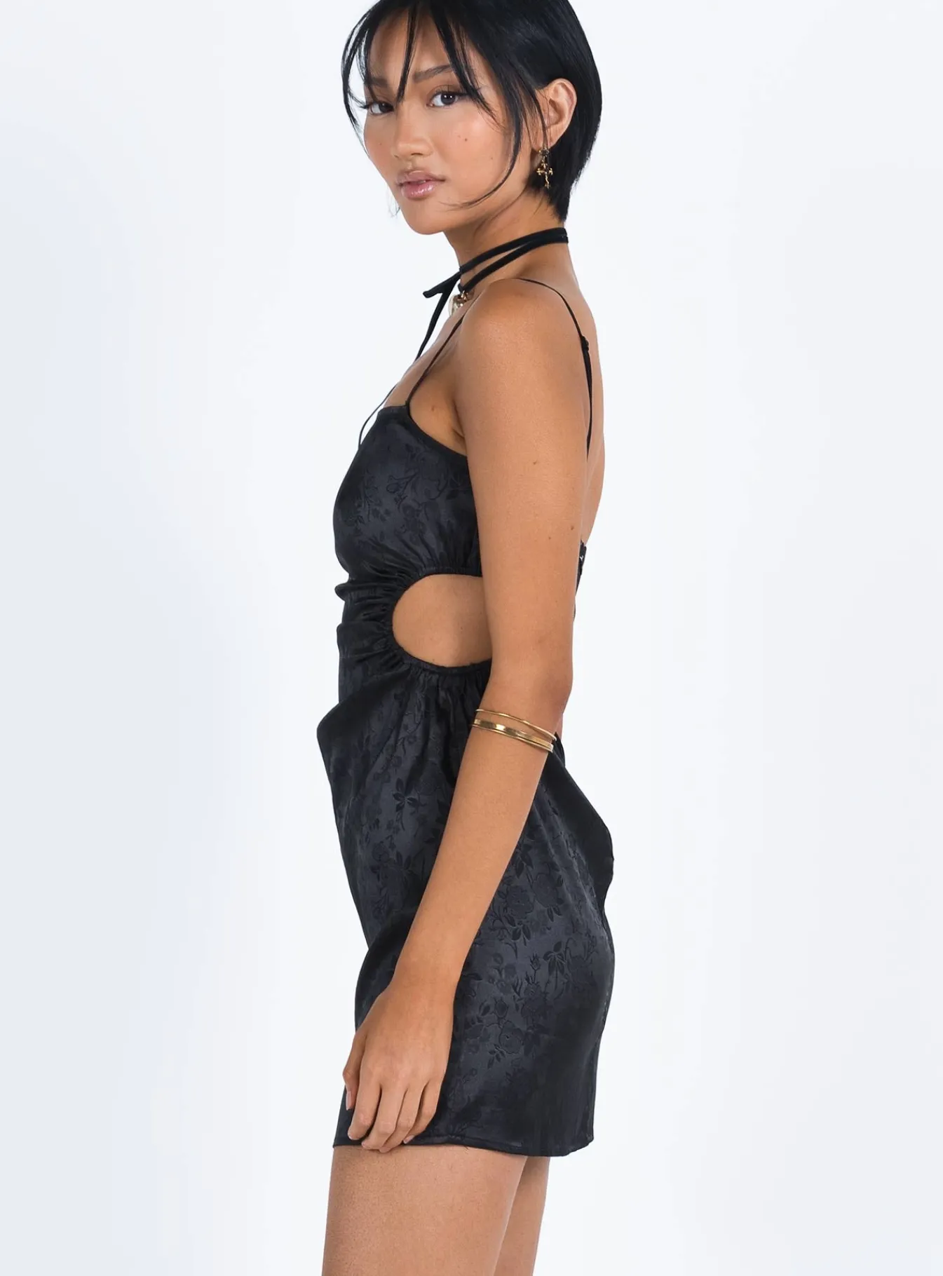 Princess Polly Baylie Mini Dress Black New