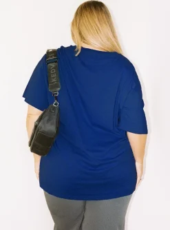 Princess Polly Be Kind Charity Oversized Teecurve Blue Discount