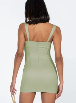 Princess Polly Be Mine Mini Dress Green Store