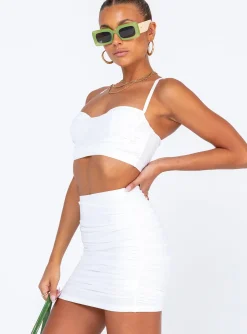 Princess Polly Beacon Set  White Clearance