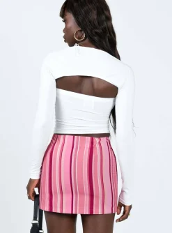 Princess Polly Beechwood Mid Rise Mini Skirt  Pink Fashion
