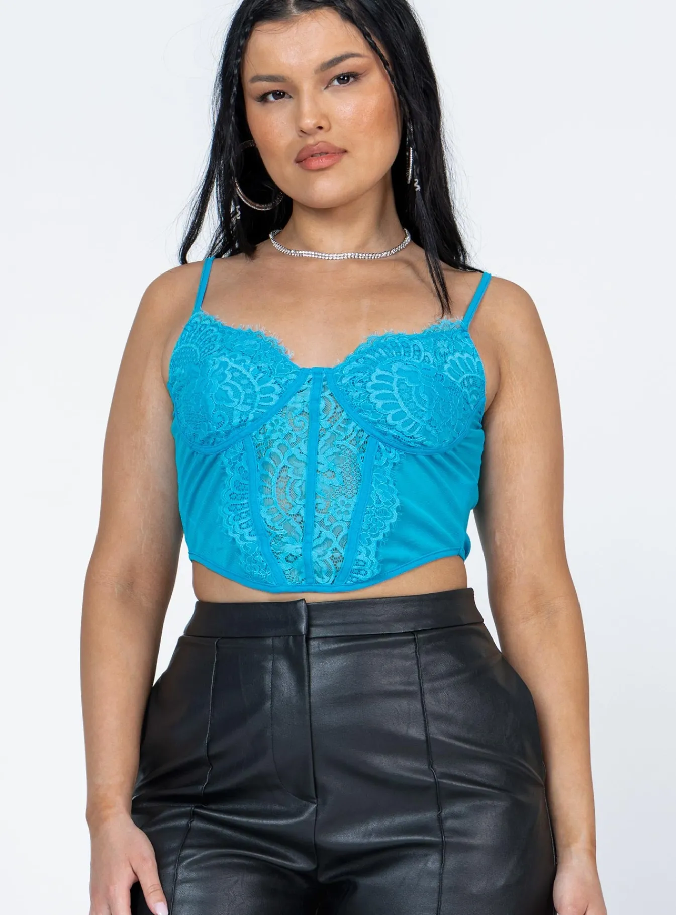Princess Polly Belara Top Blue Best Sale