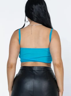 Princess Polly Belara Top Blue Best Sale