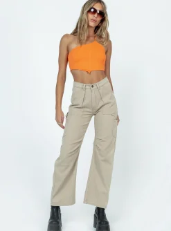 Princess Polly Belinda Top Orange Best