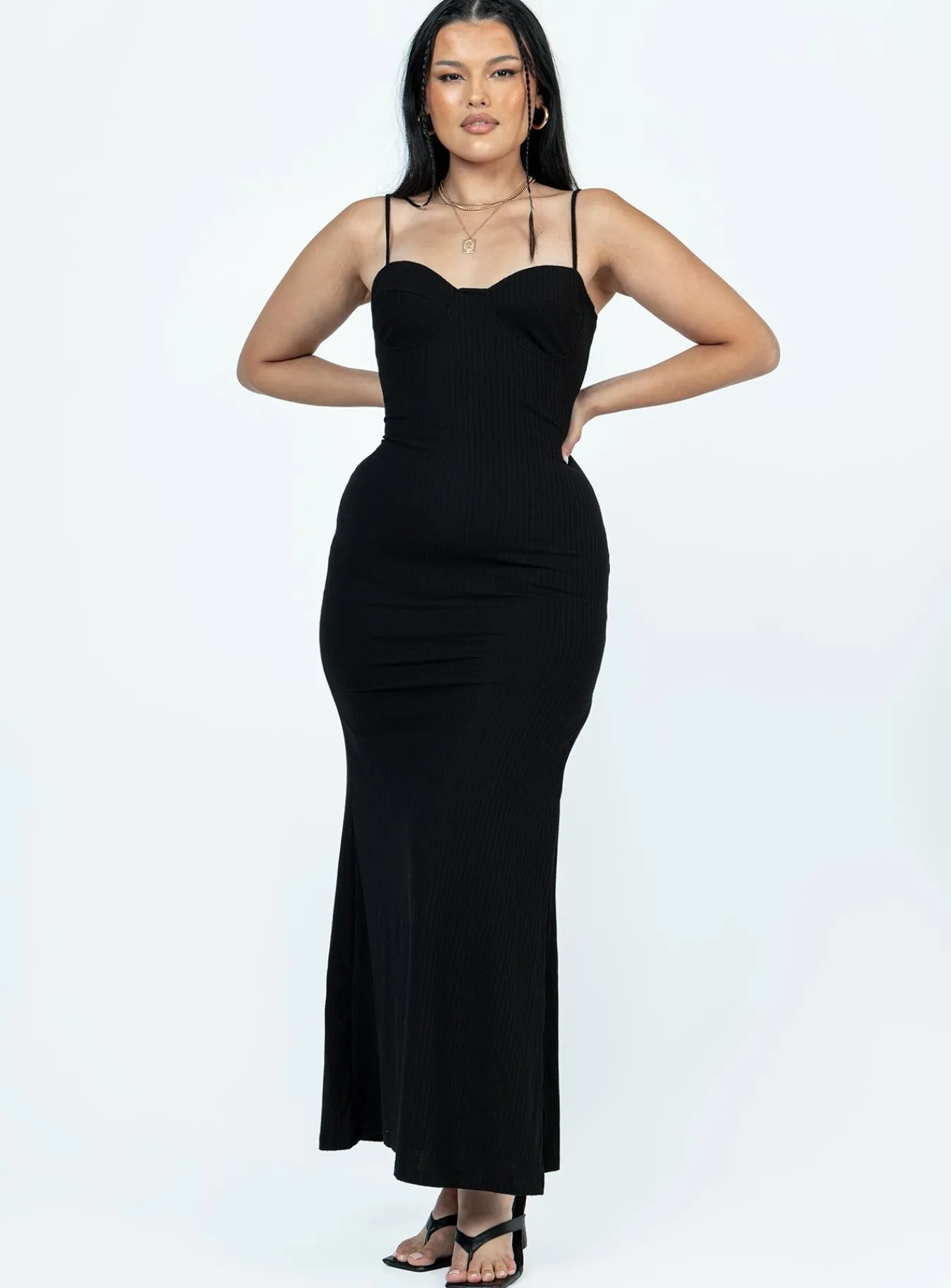 Princess Polly Belladonna Maxi Dress Black Discount
