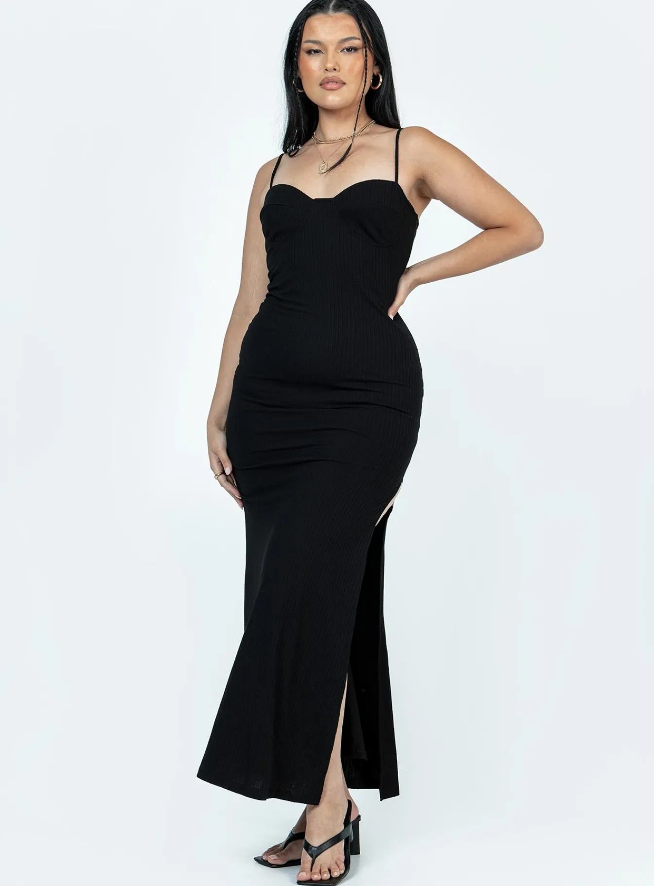 Princess Polly Belladonna Maxi Dress Black Discount