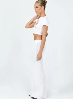 Princess Polly Belle Knit Maxi Skirt White Best Sale