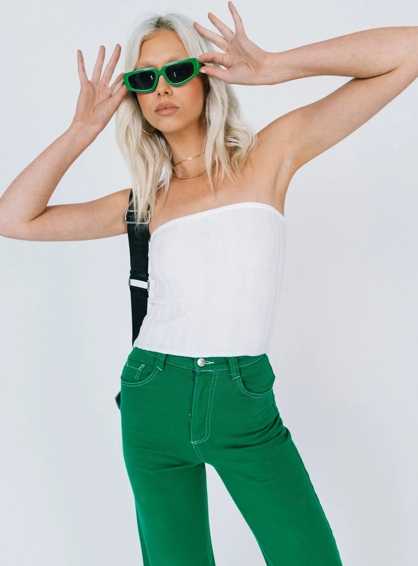 Princess Polly Belle Knit Strapless Top White Cheap
