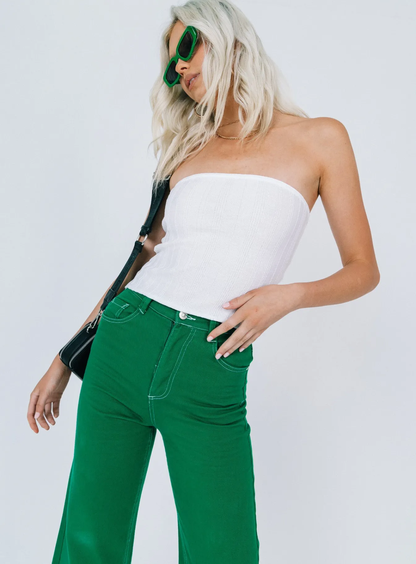 Princess Polly Belle Knit Strapless Top White Cheap