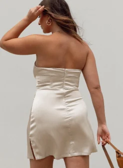 Princess Polly Belli Strapless Mini Dress Champagne Sale