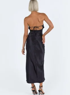 Princess Polly Bellwood Strapless Maxi Dress Black Best
