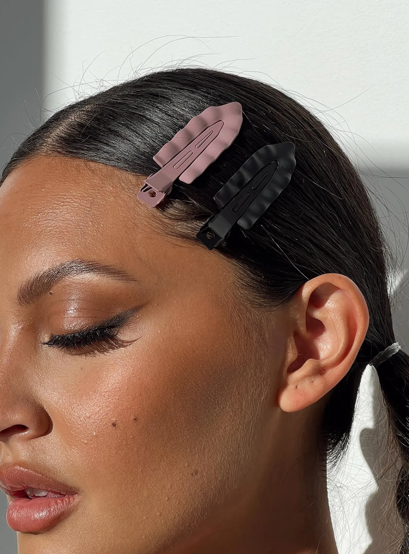 Princess Polly Belsie Hair Clip Pack Pink / Black Black/Pink Shop