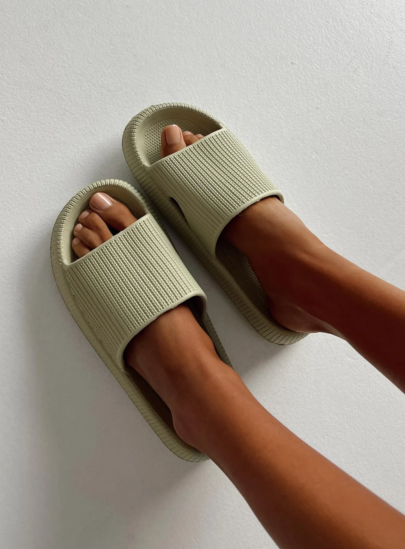 Princess Polly Benito Slides Green Discount