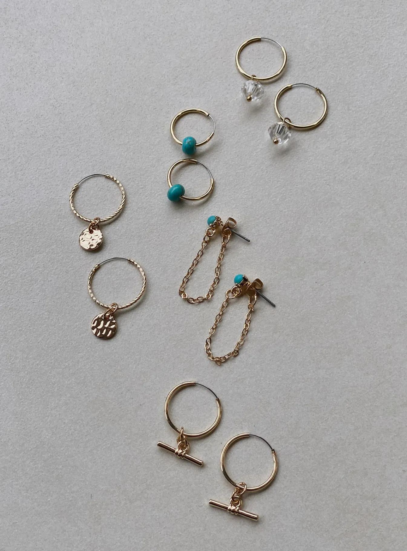 Princess Polly Benli Earring Pack Multi Gold Flash Sale
