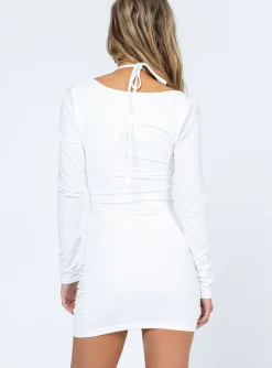 Princess Polly Benny Mini Dress White Cheap