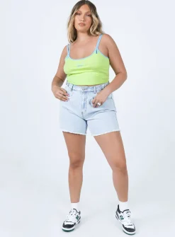 Princess Polly Bermuda Waist Adjustorshorts   Denim Discount