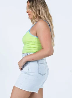 Princess Polly Bermuda Waist Adjustorshorts   Denim Discount