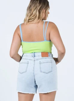 Princess Polly Bermuda Waist Adjustorshorts   Denim Discount