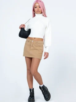 Princess Polly Bernadette Sweater  White Outlet