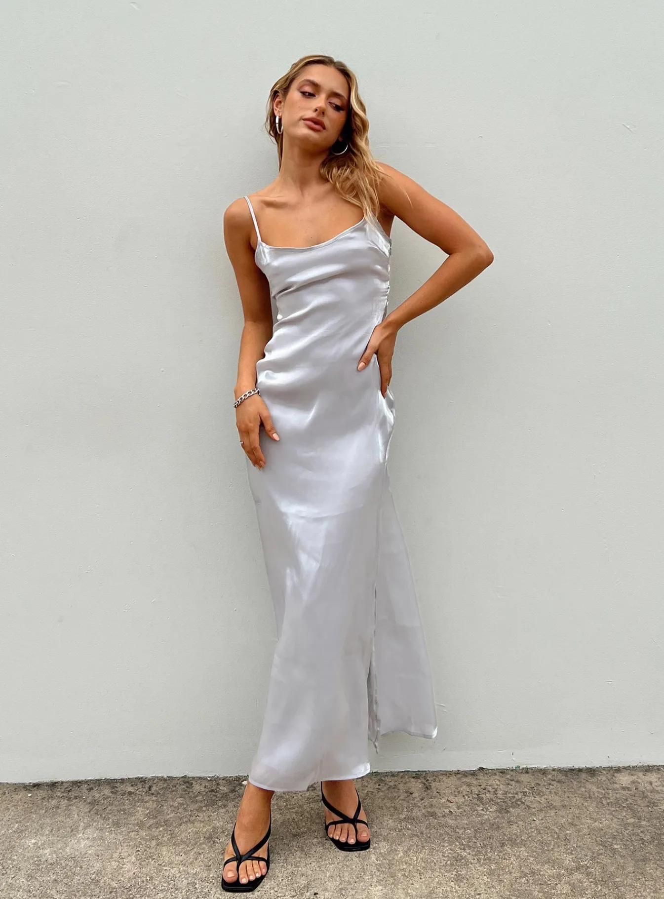 Princess Polly Beryl Maxi Dress Silver Fashion