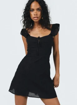 Princess Polly Besiana Mini Dress  Black Hot