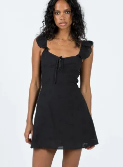 Princess Polly Besiana Mini Dress  Black Hot