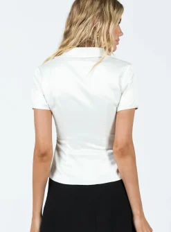 Princess Polly Bessie Top  Cream New
