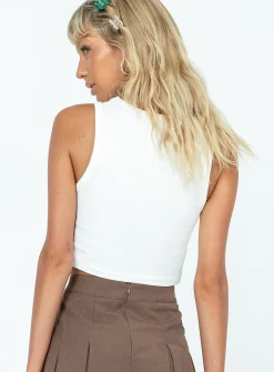 Princess Polly Better Things Tank Top White Outlet