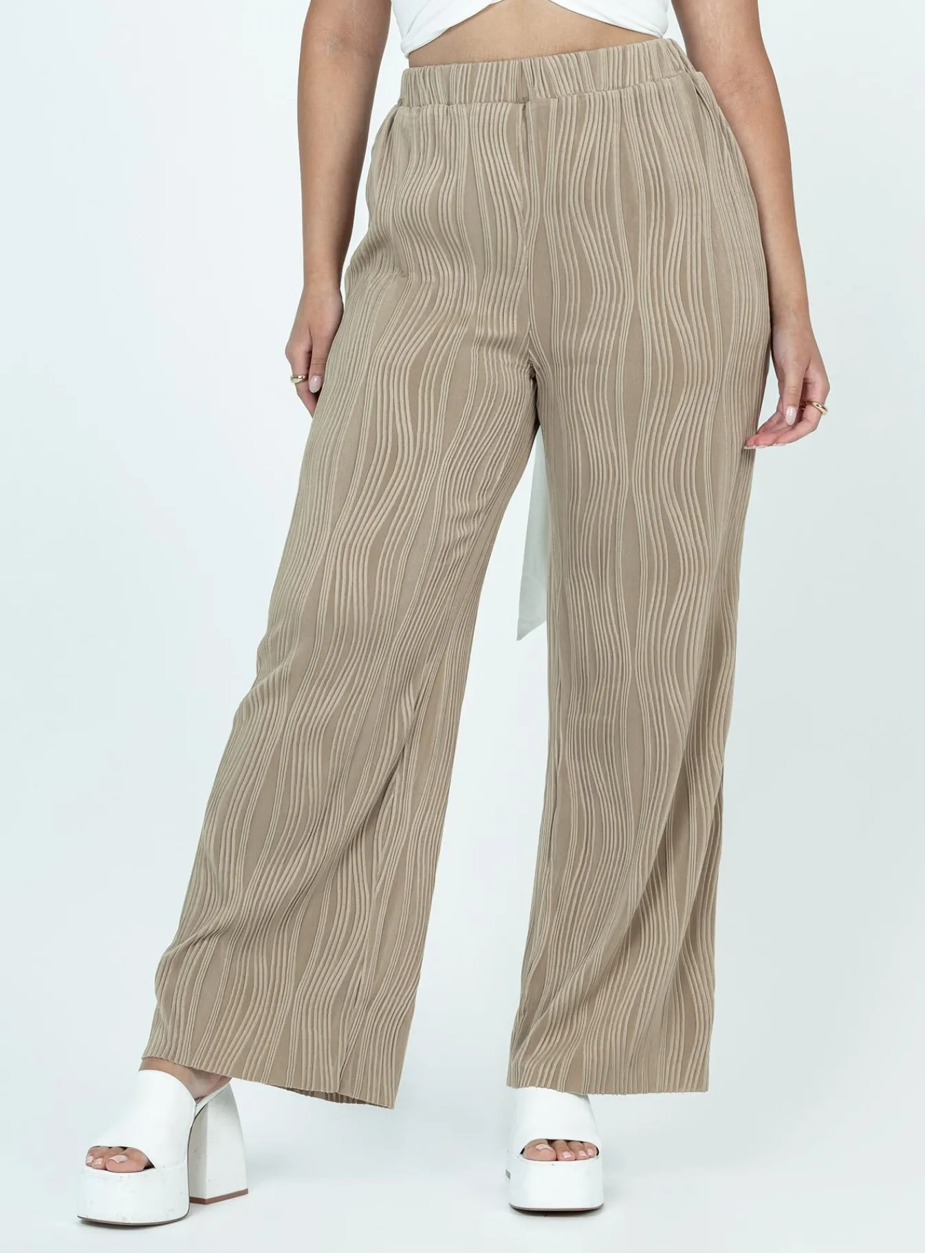 Princess Polly Bettina Pants Beige Cheap
