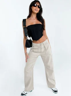 Princess Polly Beverly Strapless Top Black Best