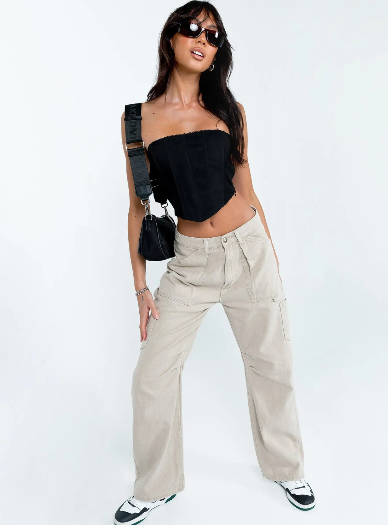 Princess Polly Beverly Strapless Top Black Best