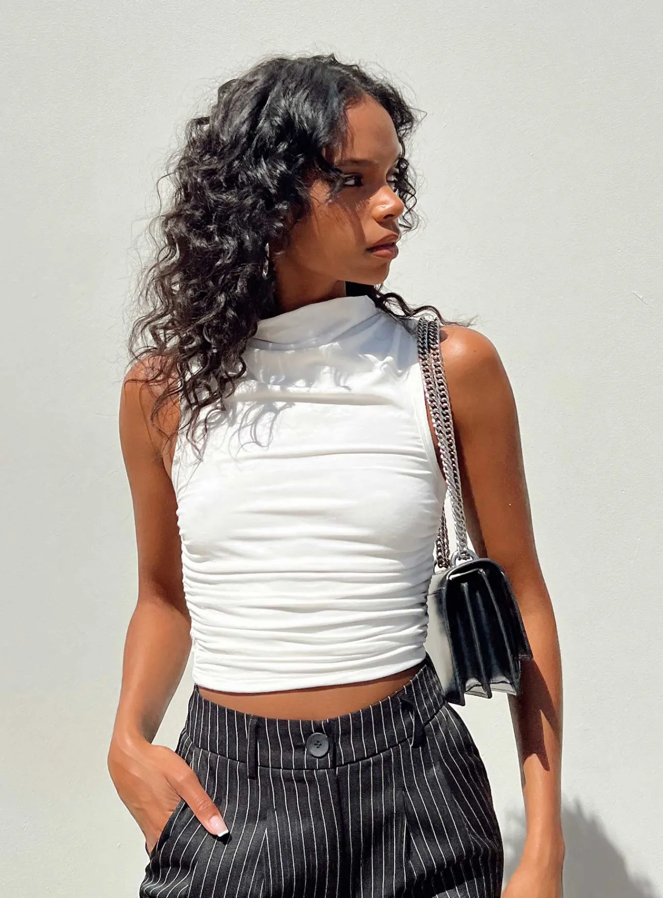 Princess Polly Bickell Tank Top White Hot