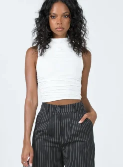 Princess Polly Bickell Tank Top  White Hot