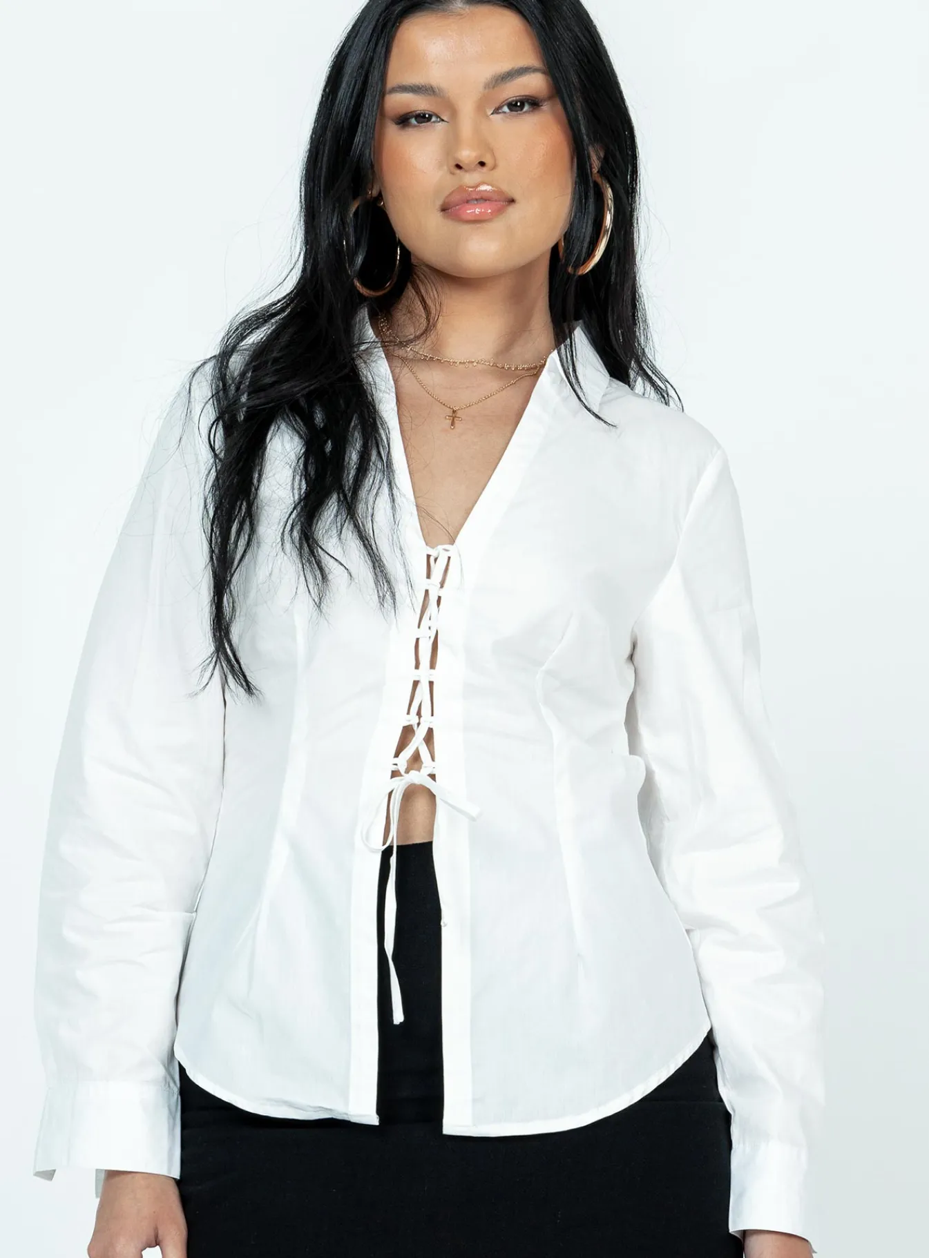 Princess Polly Bicton Shirt White Cheap